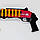 Дитячий пістолет із м'якими кулями та гільзами KB 1217, фото 2