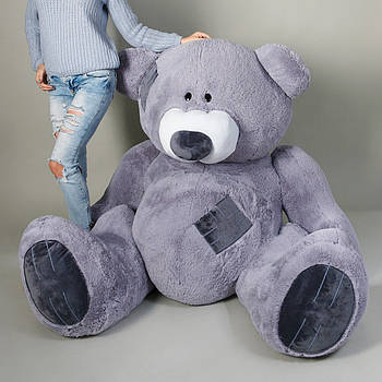 Великий плюшевий ведмідь «Гриша», 250 см (сірий)