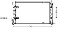 Радіатор охолодження SEAT TOLEDO (1L2) 1991-1999 г.