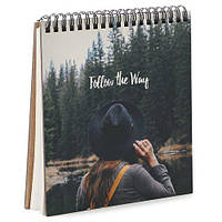 Блокнот Sketchbook Follow the way квадратный 16,7х18 см (BDK_17A059)