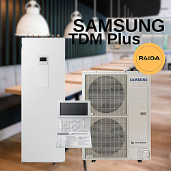 Тепловий насос Samsung ClimateHub TDM Plus з підлоговим гідромодулем AE120MXTPGH/EU / AE260TNWTEH/EU 12 кВт 380В