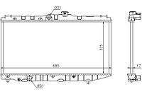 Радіатор охолодження TOYOTA CARINA (_T17_) / TOYOTA COROLLA (_E9_) 1987-1997 г.