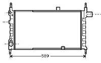 Радіатор охолодження OPEL KADETT E (T85) 1984-1994 г.