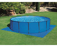 Підкладка для басейну Intex 28048 (розмір 472x472 см, матеріал ПВХ, синій)
