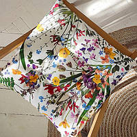 Подушка на стілець із зав'язками Польові квіти 40х40х4 см (PZ_21A018)