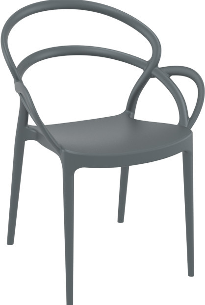 Крісло (Mila armchair), арт. 085 Mila Dark Grey