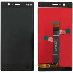 Дисплей Nokia 3 Dual Sim (TA-1032/TA-1038) модуль (екран,сенсор) оригінал, Чорний