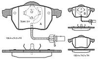 Тормозные колодки дисковые AUDI A6 C5 (4B5) / AUDI A4 B5 (8D2) 1994-2011 г.