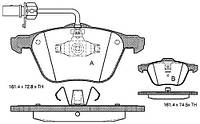 Тормозные колодки дисковые FORD GALAXY (WGR) 1995-2010 г.