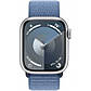 Apple Watch Series 9 GPS 41mm Silver Aluminium with Winter Blue Sport Loop MR923, фото 2