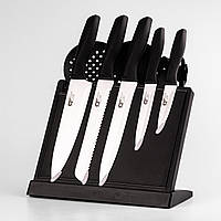 Набор кухонных принадлежностей на подставке 9 предметов Универсальный кухонный набор с ножами