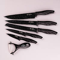 Ножи на кухню и овощечистка 6 предметов с керамическим покрытием Набор кухонных ножей их нержавеющей стали