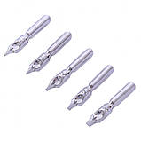 Ручка перо чорнильна червона (6 змінних насадок), фото 4