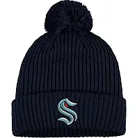 Зимова шапка Fanatics Seattle Kraken Primary Logo Cuffed Knit Hat