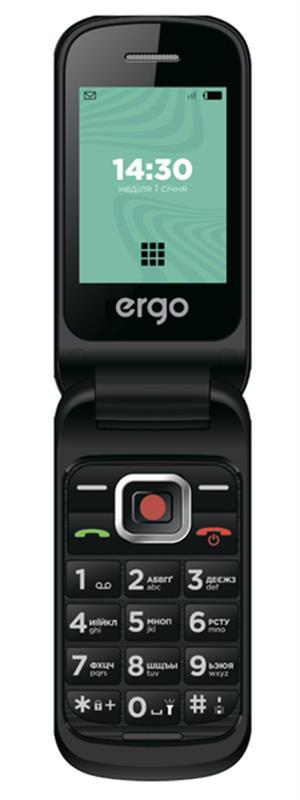 Мобiльний телефон Ergo F241 Dual Sim Black, фото 1