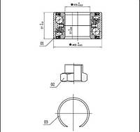 Подшипник колесный VW CADDY (9U7) / SKODA FAVORIT (787) 1988-2002 г.