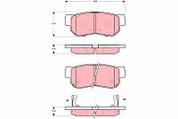 Тормозные колодки HONDA CIVIC IX (FB) / HYUNDAI MATRIX (FC) 2000-2016 г.