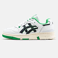 Кроссовки Asics Ex89 White Black Green бело-зеленые