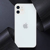 Ультра тонкий пластиковый чехол PP 0.2мм для айфон iPhone 12 mini белый