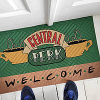 Прикольний придверний килимок у передпокій з дизайном Central Perk