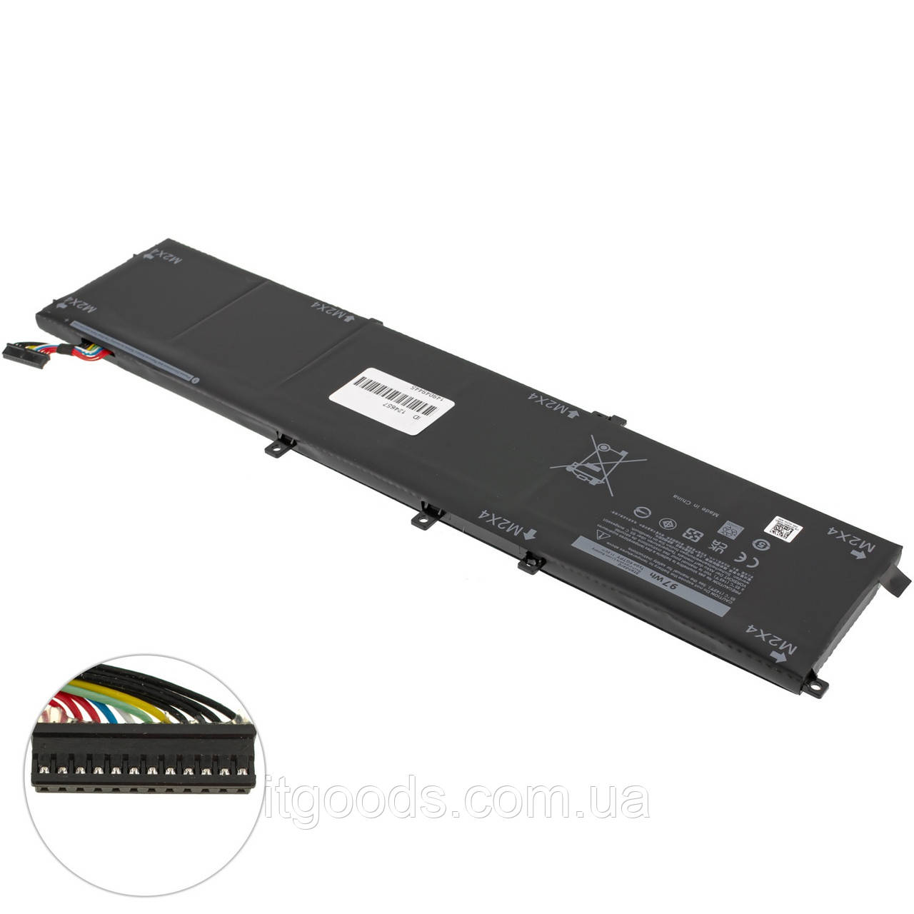 Акумулятор / АКБ / батарея 8333mAh 4GVGH Dell Precision 5510 5520 5530 5540 / XPS 15 9550 9560 9570 97Wh