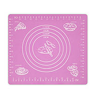 Коврик-подложка для раскатывания теста, 29*26 см, розовый gr