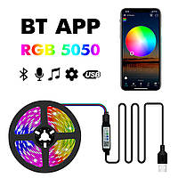 Подсветка для телевизора Bluetooth RGB SMD 5050 3 м 3 м Разноцветный