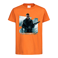 Оранжевая детская футболка С надписью Terminator (12-17-1-помаранчевий)