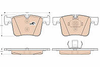 Тормозные колодки BMW 1 (F21) / BMW X3 (F25) / BMW X4 (F26) 2010-2021 г.