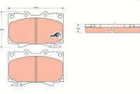 Тормозные колодки LEXUS LX (UZJ100) / HONDA ODYSSEY (RA_) 1984-2008 г.