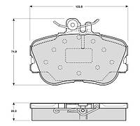 Тормозные колодки дисковые MERCEDES-BENZ C-CLASS (W202) 1993-2001 г.