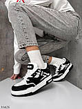 Жіночі кросівки чорно-білі весняні, фото 10