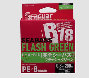 Шнур рибальський Seaguar R18 Seabass FG PEx8 200m #1.0 19lb 0.165mm
