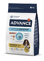 Сухой корм Advance Dog Med/Maxi Sensitive Salmon&Rice для взрослых собак с чувствительным пищеварением лосось