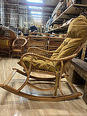 Крісло-гойдалка з лози, фото 3