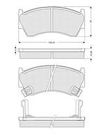 Тормозные колодки дисковые MAZDA RX-7 / MAZDA 626 (GD) 1987-2001 г.