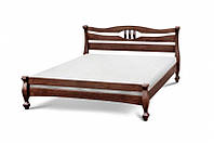 Кровать деревянная Далас массив дерева сосна цвет Орех 120х200 см (Микс-Мебель ТМ) Орех, 140х200