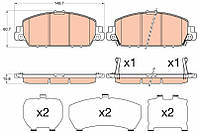 Тормозные колодки HONDA HR-V (RU) / HONDA ACCORD IX (CR) 2012- г.