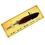 Ручка перо чорнильна червона (6 змінних насадок), фото 5