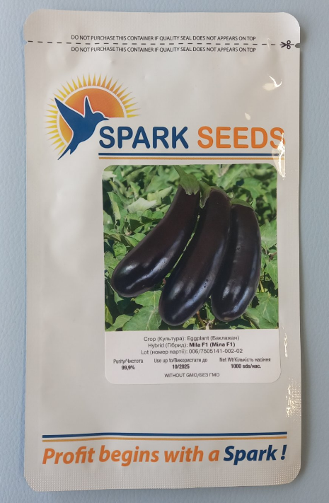 Баклажан Міла F1 1000 шт (Lark Seeds)
