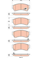 Тормозные колодки MAZDA 6 (GH) / FORD USA FUSION 2005-2013 г.