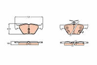 Тормозные колодки SUBARU LEVORG / SUBARU XV (GT) / SUBARU OUTBACK (BS) 2014- г.