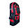 Туристичний рюкзак, 60 л, один відділ, дві фронтальні кишені, розмір: 65(75)*40*20 см, чорно-червоний, фото 5