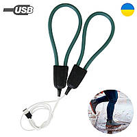 Электросушилка для обуви дуговая USB "Универсальная ЕСВ-12/220" Зеленая, сушка для обуви электрическая «T-s»