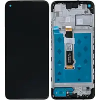 Дисплей Motorola Moto G9 Power 2020 (XT2091-3/XT2091-4) модуль (экран,сенсор) с рамкой, оригинал, Черный