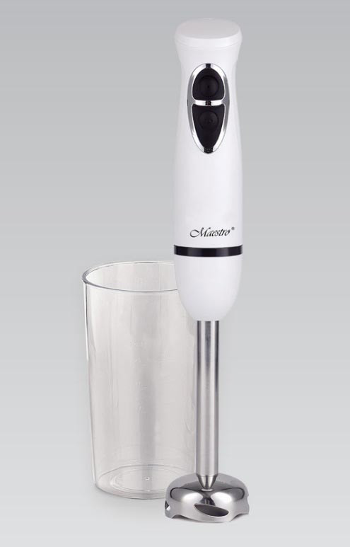 Блендер погружной Maestro MR-510 ручний подрібнювач 300 Вт Білий, фото 1