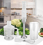 Блендер заглибний Maestro MR-568 4в1 подрібнювач 1000 Вт Білий, фото 2