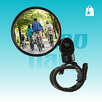 Велосипедное зеркало заднего вида на руль 360°, круглое 8см, DX-002