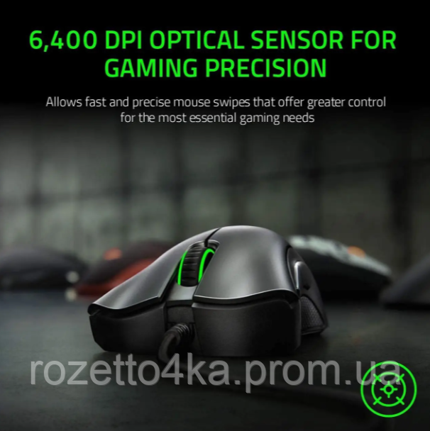 Мышка Razer Death Adder Essential 2021 проводная игровая 6400 dpi - фото 4 - id-p2100878792