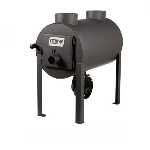 Піч буржуйка Брест 203 ПЛЮС із вбудованим вентилятором (80 м2), фото 1